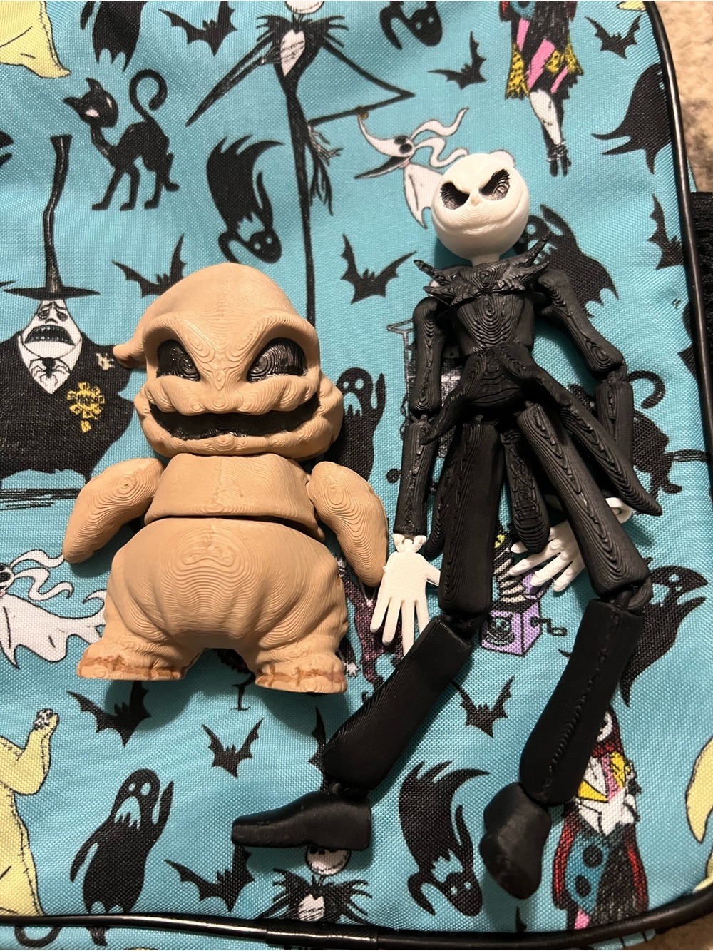 Tim Burton Inspired Oogie Boogie & Jack Skelington articulating fidgets